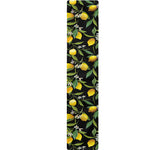 Lemon And Flower Pattern Print Table Runner