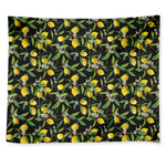 Lemon And Flower Pattern Print Tapestry