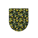 Lemon And Flower Pattern Print Toilet Lid Cover