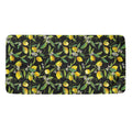 Lemon And Flower Pattern Print Towel