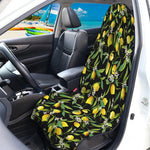 Lemon And Flower Pattern Print Waterproof Car Seat Cover
