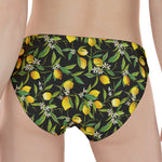Lemon And Flower Pattern Print Women's Panties