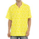 Lemon Slices Pattern Print Aloha Shirt