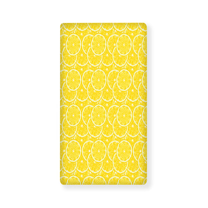 Lemon Slices Pattern Print Baby Crib Sheet