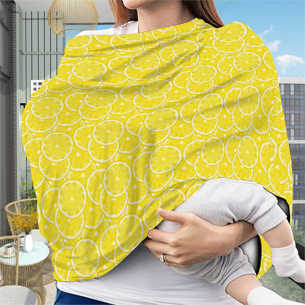 Lemon Slices Pattern Print Baby Seat Cover