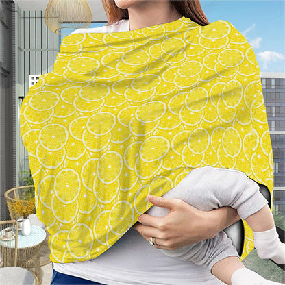 Lemon Slices Pattern Print Baby Seat Cover