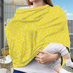 Lemon Slices Pattern Print Baby Seat Cover