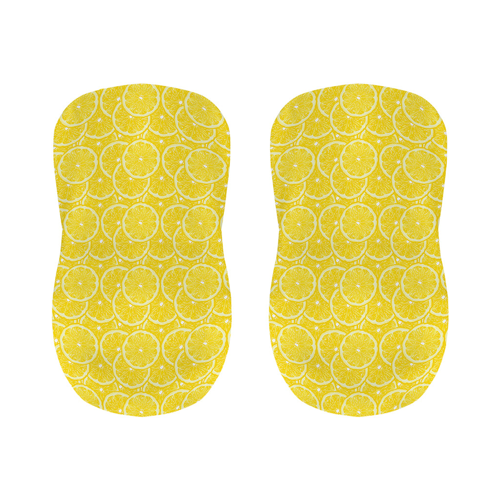 Lemon Slices Pattern Print Bar Stool Covers