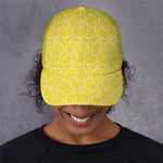 Lemon Slices Pattern Print Baseball Cap