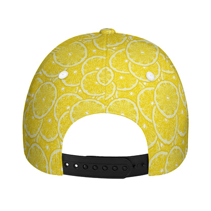 Lemon Slices Pattern Print Baseball Cap