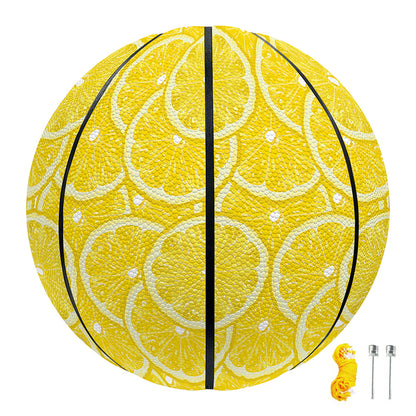 Lemon Slices Pattern Print Basketball