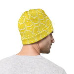 Lemon Slices Pattern Print Beanie