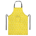 Lemon Slices Pattern Print Bib Apron With Pocket