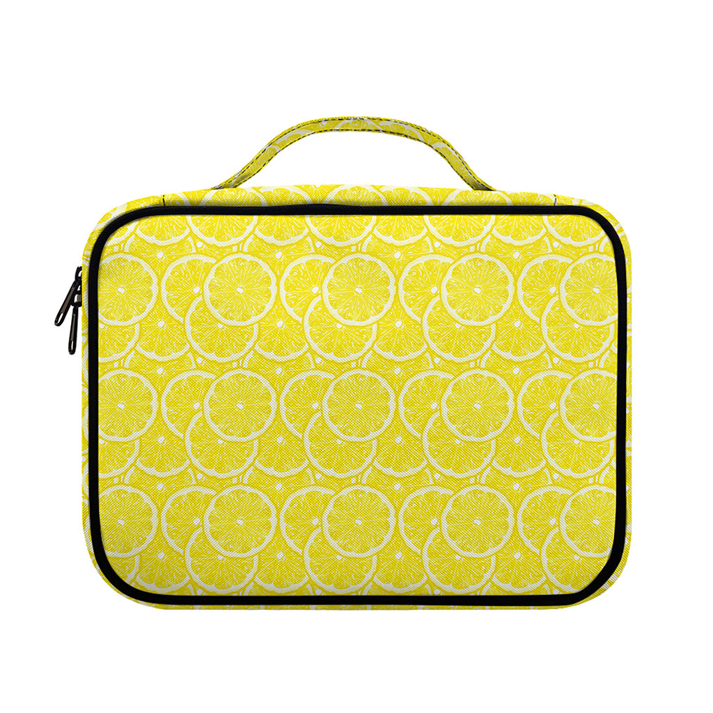 Lemon Slices Pattern Print Briefcase Bible Bag