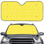 Lemon Slices Pattern Print Car Windshield Sun Shade