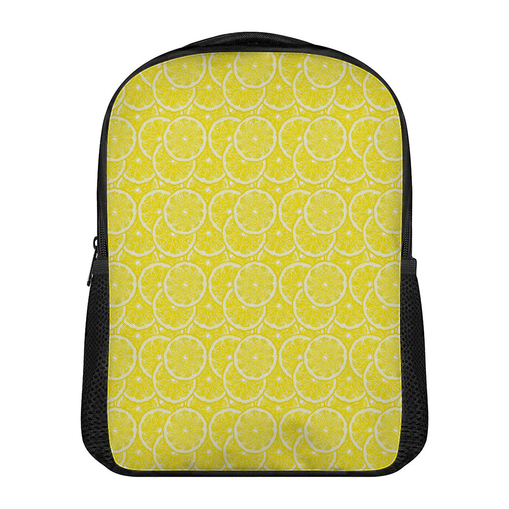 Lemon Slices Pattern Print Casual Backpack