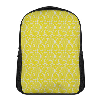 Lemon Slices Pattern Print Casual Backpack