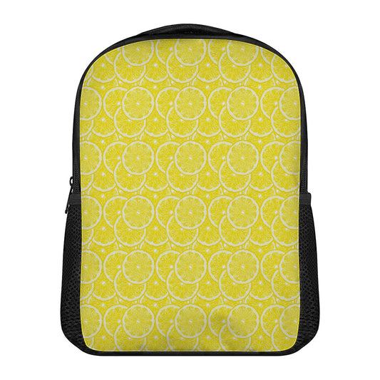Lemon Slices Pattern Print Casual Backpack