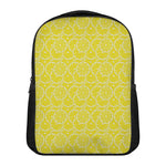 Lemon Slices Pattern Print Casual Backpack