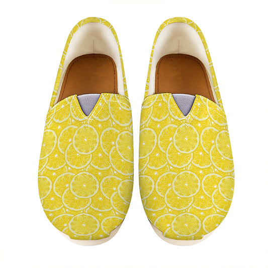 Lemon Slices Pattern Print Casual Shoes