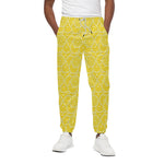 Lemon Slices Pattern Print Cotton Pants