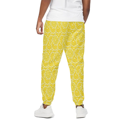 Lemon Slices Pattern Print Cotton Pants