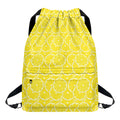 Lemon Slices Pattern Print Drawstring Backpack