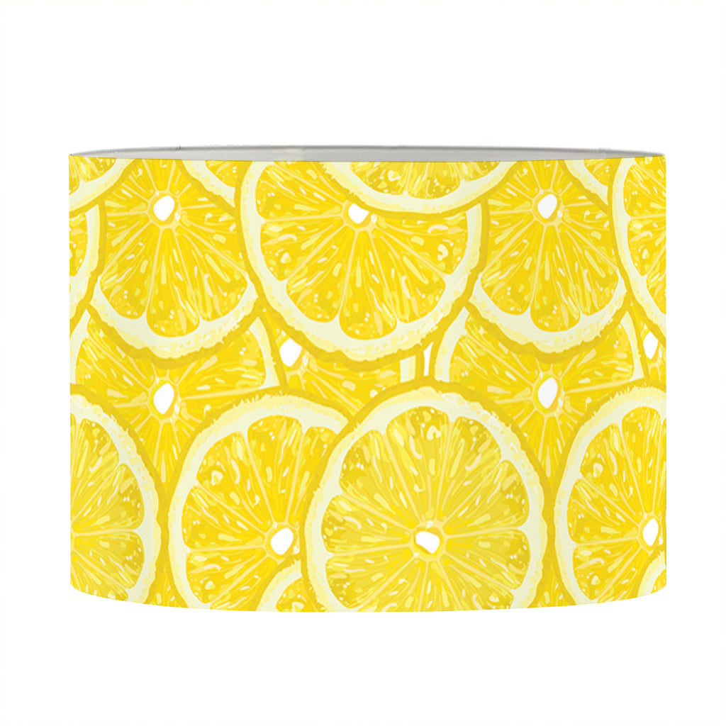 Lemon Slices Pattern Print Drum Lamp Shade