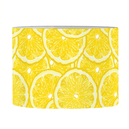 Lemon Slices Pattern Print Drum Lamp Shade