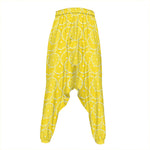 Lemon Slices Pattern Print Hammer Pants