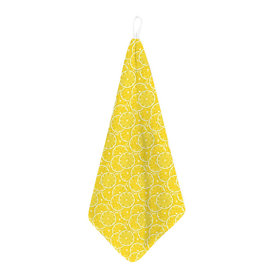 Lemon Slices Pattern Print Hand Towel