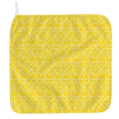 Lemon Slices Pattern Print Hand Towel