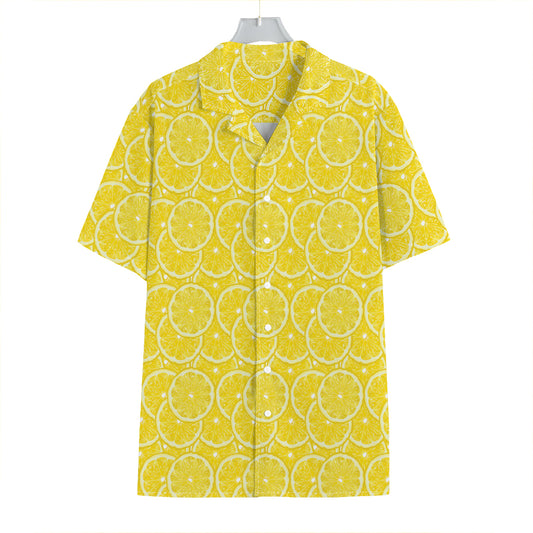 Lemon Slices Pattern Print Hawaiian Shirt