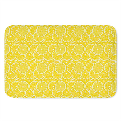Lemon Slices Pattern Print Indoor Door Mat
