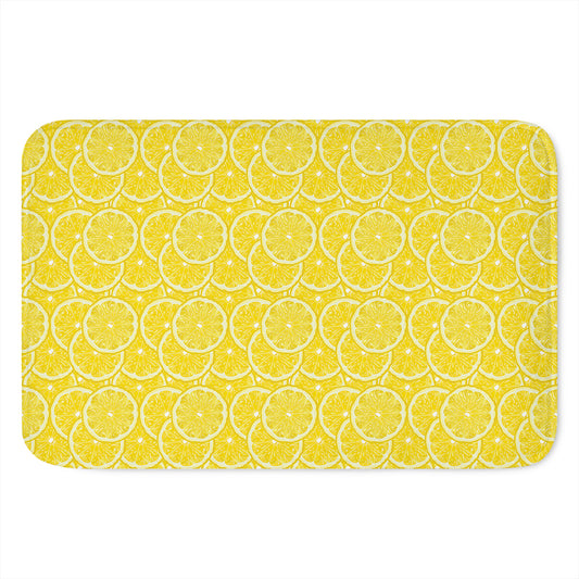 Lemon Slices Pattern Print Indoor Door Mat