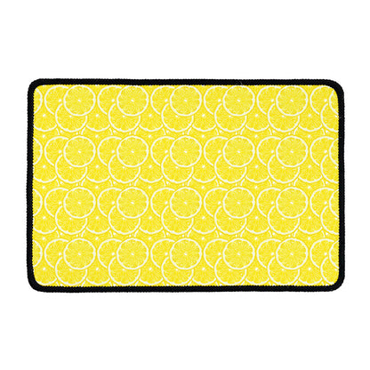 Lemon Slices Pattern Print Kitchen Mat