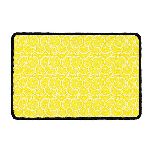 Lemon Slices Pattern Print Kitchen Mat