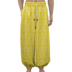 Lemon Slices Pattern Print Lantern Pants
