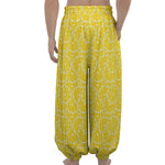 Lemon Slices Pattern Print Lantern Pants