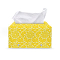 Lemon Slices Pattern Print Leather Tissue Box Cover