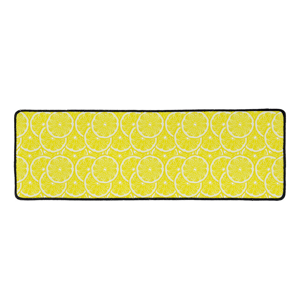 Lemon Slices Pattern Print Long Kitchen Mat