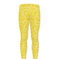 Lemon Slices Pattern Print Men's Leggings