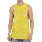 Lemon Slices Pattern Print Men's Muscle Tank Top