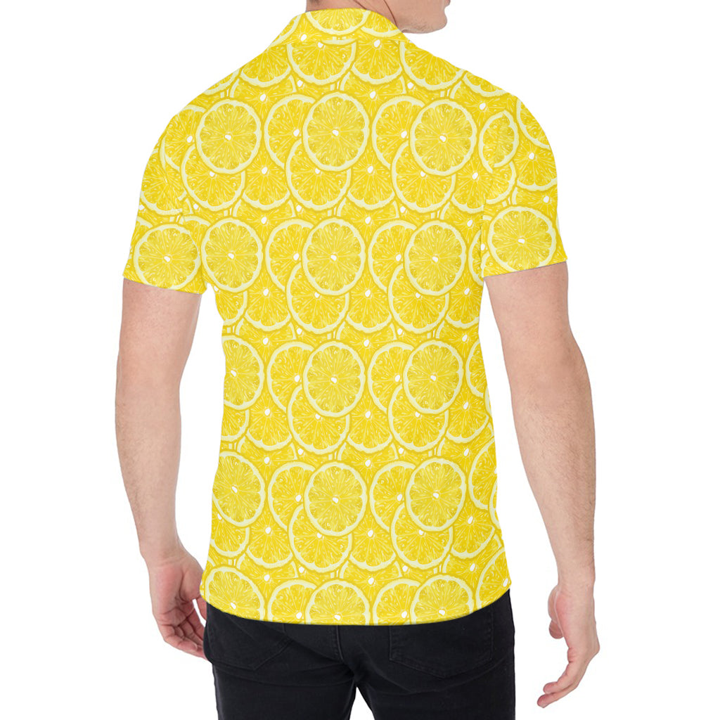Lemon Slices Pattern Print Men's Shirt