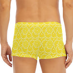 Lemon Slices Pattern Print Men's Short Boxer Briefs