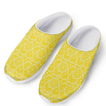 Lemon Slices Pattern Print Mesh Casual Shoes