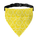 Lemon Slices Pattern Print Over The Collar Dog Bandana