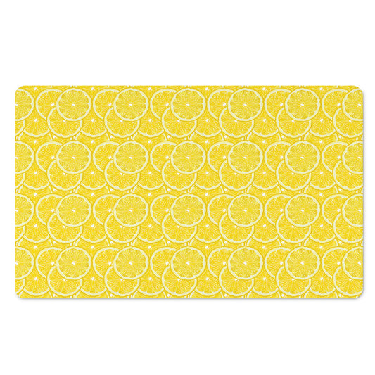 Lemon Slices Pattern Print Polyester Doormat