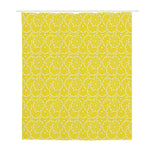 Lemon Slices Pattern Print Polyester Shower Curtain