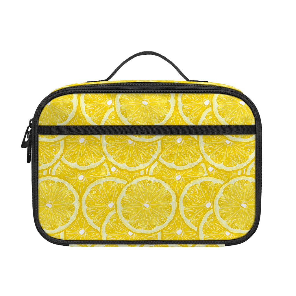 Lemon Slices Pattern Print Portable Lunch Bag